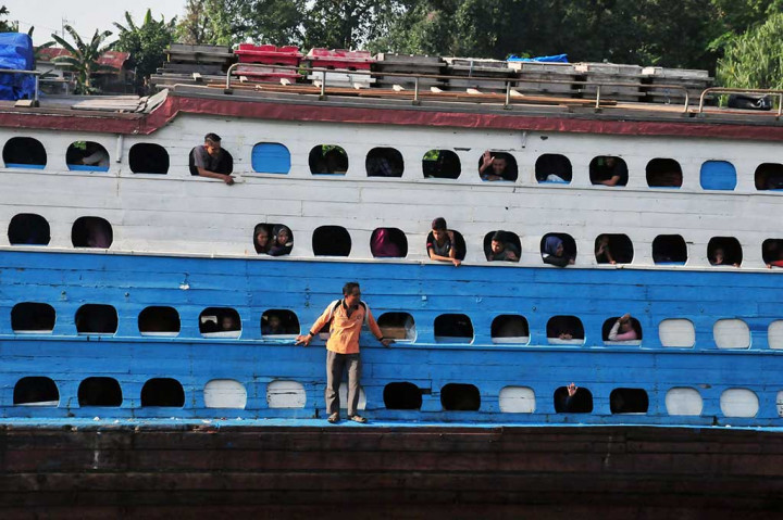 Mudik dengan Kapal Kayu Masih Diminati
