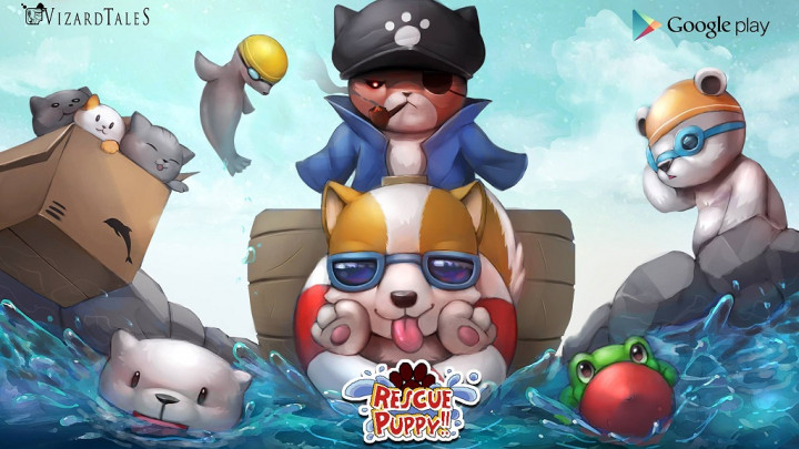 Selamatkan Anjing dari Kucing Jahat di Rescue Puppy