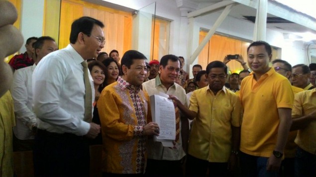 Partai Golkar resmi mendukung Gubernur DKI Jakarta Basuki 'Ahok' Tjahja Purnama--Metrotvnews.com/Nur Azizah