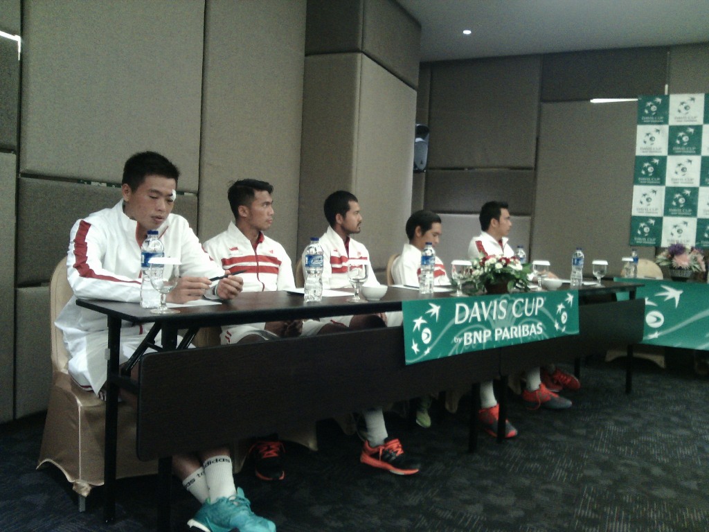 Suasana jumpa media tim Davis Indonesia. (Foto: Mtvn/ Pythag Kurniati)