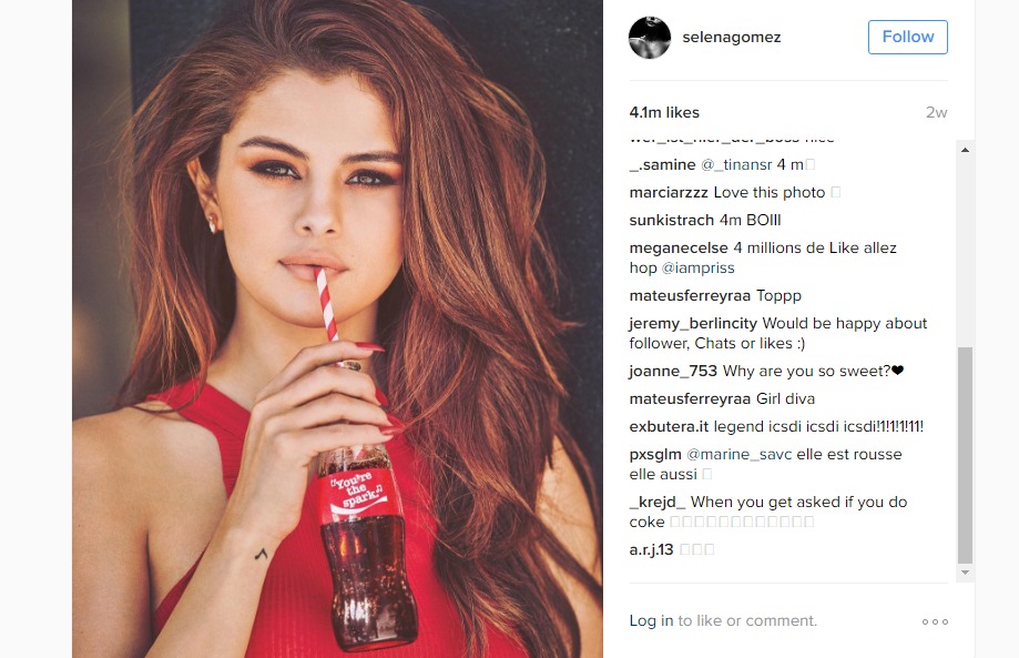 Selena Gomez Kalahkan Rekor Justin Bieber (Foto: Instagram)