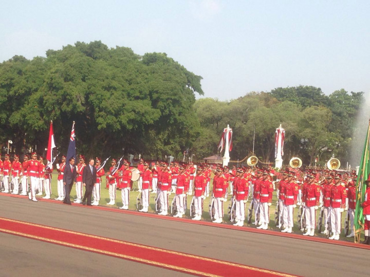 Jokowi Sambut PM Selandia Baru dengan Kirab Pasukan Berkuda