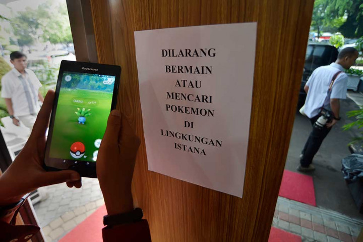 Dilarang Bermain Pokemon Go di Istana