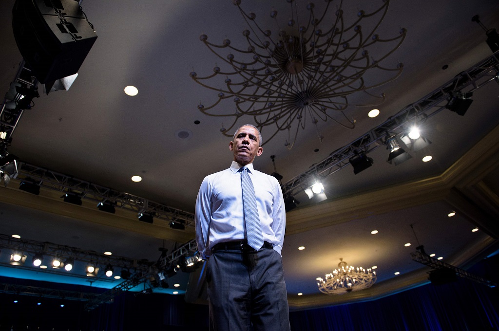Presiden AS Barack Obama dalam acara Mandela Washington Fellowship for Young African Leaders di Washington DC, 3 Agustus 2016. (Foto: AFP/BRENDAN SMIALOWSK)