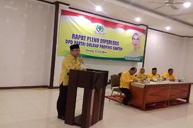 DPD Golkar Banten Mengaku belum Dapat SK Dukung Wahidin-Andika