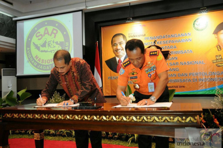 Kemenpar Gandeng Basarnas Jaga Keselamatan Wisatawan