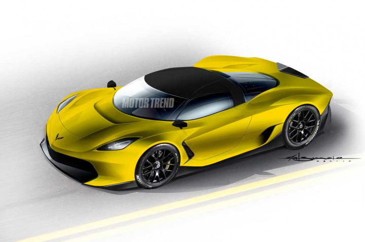 Chevrolet Uji Coba Corvette Bermesin Tengah