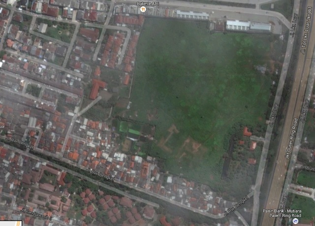 Lahan sengketa di Cengkareng Barat. Foto: Googlemaps.