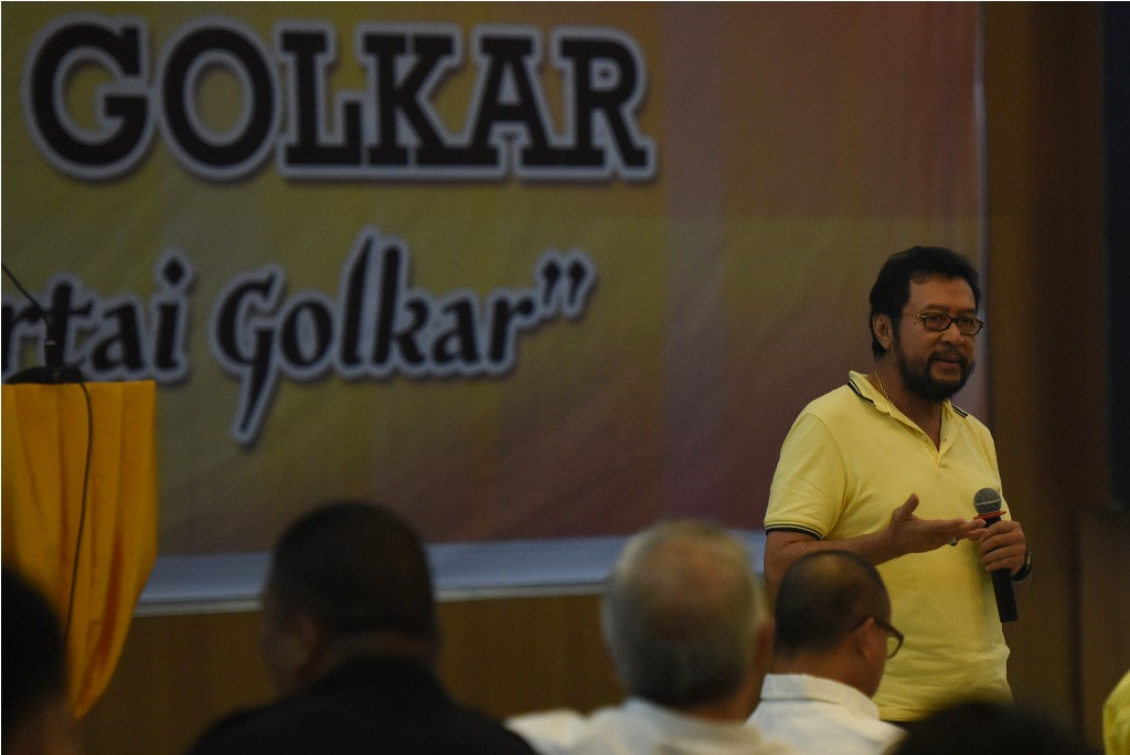 Ketua Koordinator Bidang Politik, Hukum dan Keamanan DPP Partai Golkar Yorrys Raweyai--Antara/Hafidz Mubarak