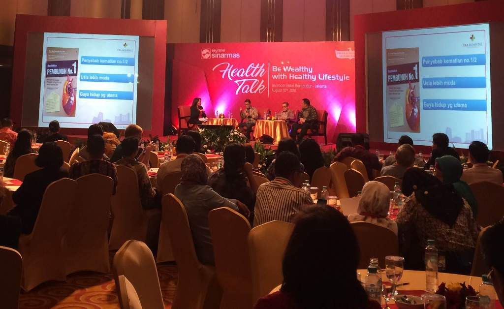 Simas Sehat menggelar Health Talk bertajuk Be Wealthy with Healthy Lifestyle (Foto:Metrotvnews.com/Anindya Legia P)
