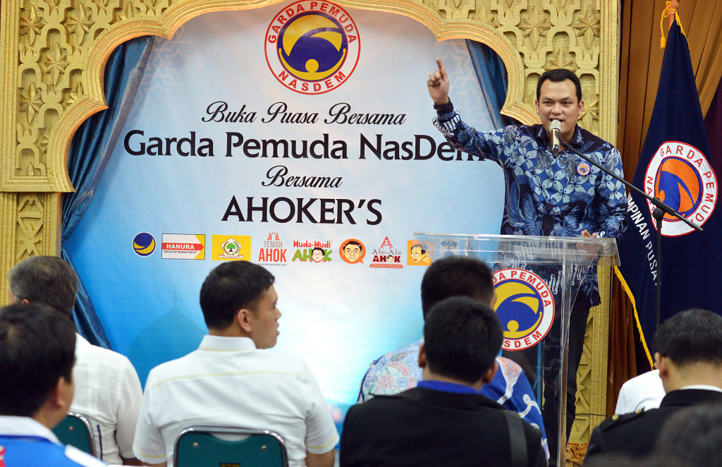 Martin Manurung dalam acara bersama Ahokers di Setiabudi Building, Jakarta Selatan, Jumat 24 Juni 2016. Foto: MI/Susanto