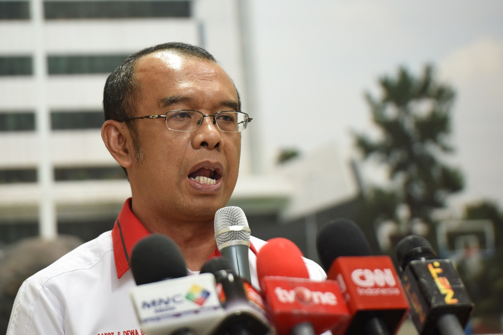Juru bicara Kemenpora Gatot Dewa S Broto (Foto: Wahyu Putro/Antara)