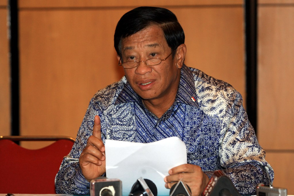 Ketua Komite Pemilihan PSSI Agum Gumelar (MI/ROMMY PUJIANTO)