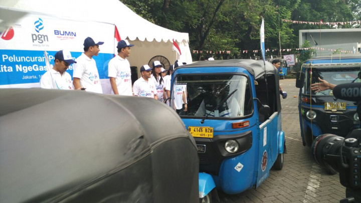 HUT RI, Masyarakat Bisa Naik Bajaj Berbahan Bakar Gas Gratis