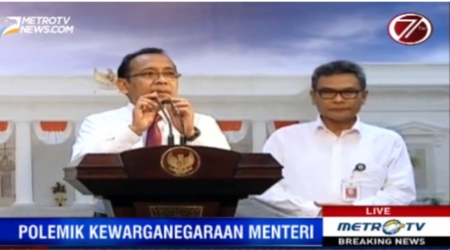 State Secretary Minister Pratikno (Photo:Metro TV)