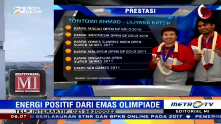 Energi Positif dari Emas Olimpiade