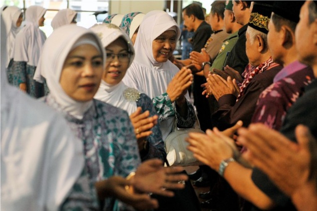 Ilustrasi--pelepasan keberangkatan calon Haji (Foto: Ant/Nyoman Budhiana)