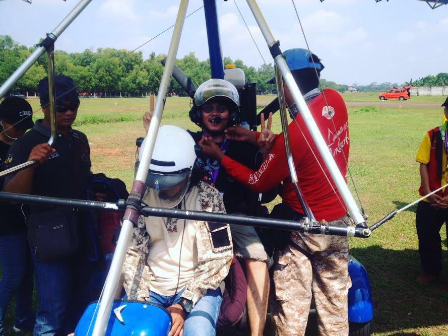 Pesawat Trike PKS-254 Flight Local Area di lokasi Jamnas 2016. Foto: Dok/Istimewa