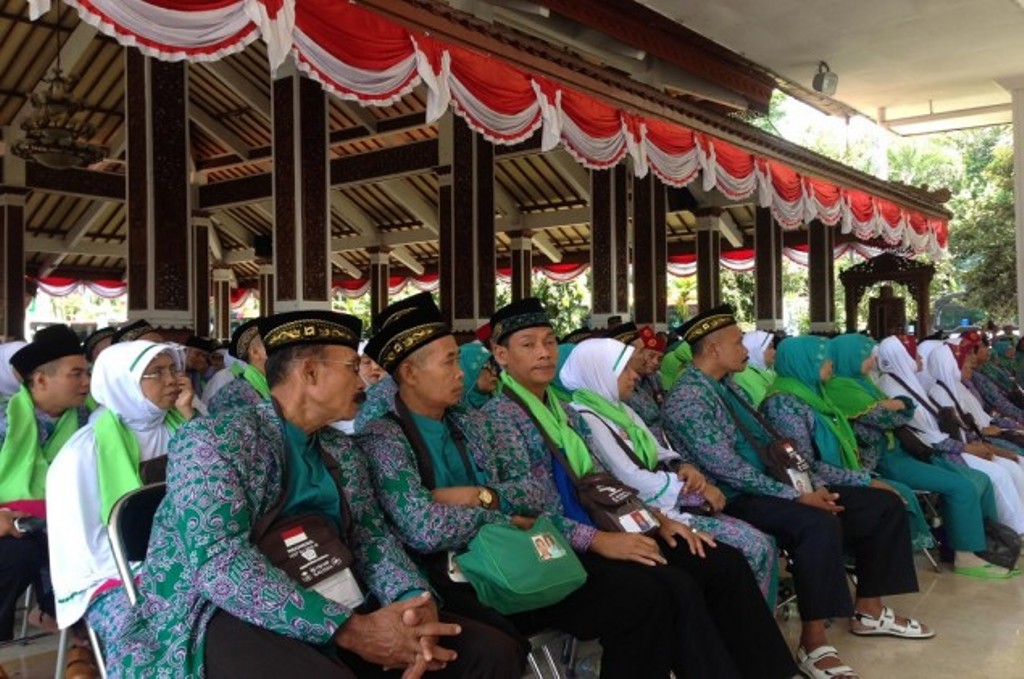 Jemaah haji asal Sidoarjo, Jawa timur. (MTVN/Syaikhul Hadi)