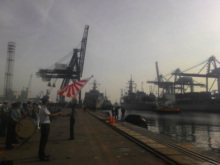 Two Japanese Destroyers Visit Indonesia
