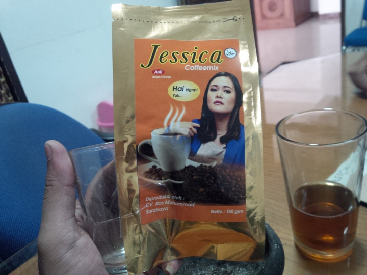 Kopi Berlabel Wajah Jessica Tak Kantongi Izin
