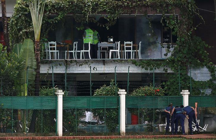 Restoran yang dilanda ledakan di Dhaka, Bangladesh (Foto: Reuters)