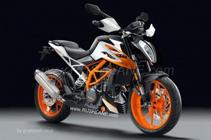 Sketsa Duke 390 Baru, Adopsi Tampang Super Duke R