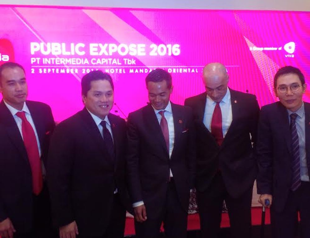 Suasana konferensi pers VIVA dan MDIA (Foto: MTVN/Dian Ihsan Siregar)