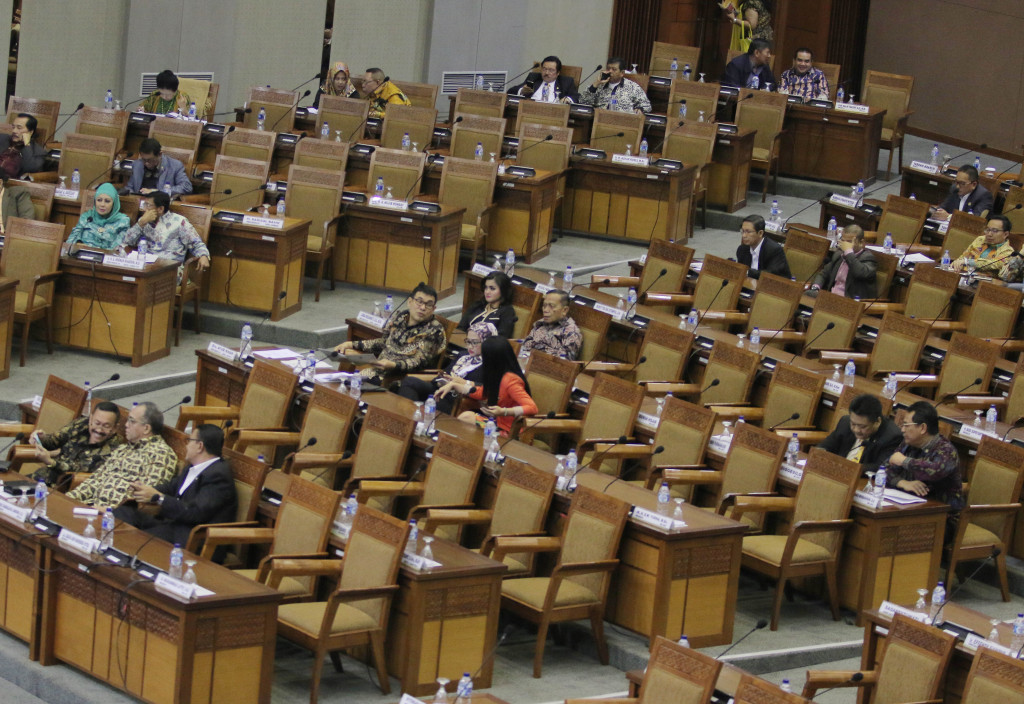 Suasana pembahasan APBN. MI/MOHAMAD IRFAN.