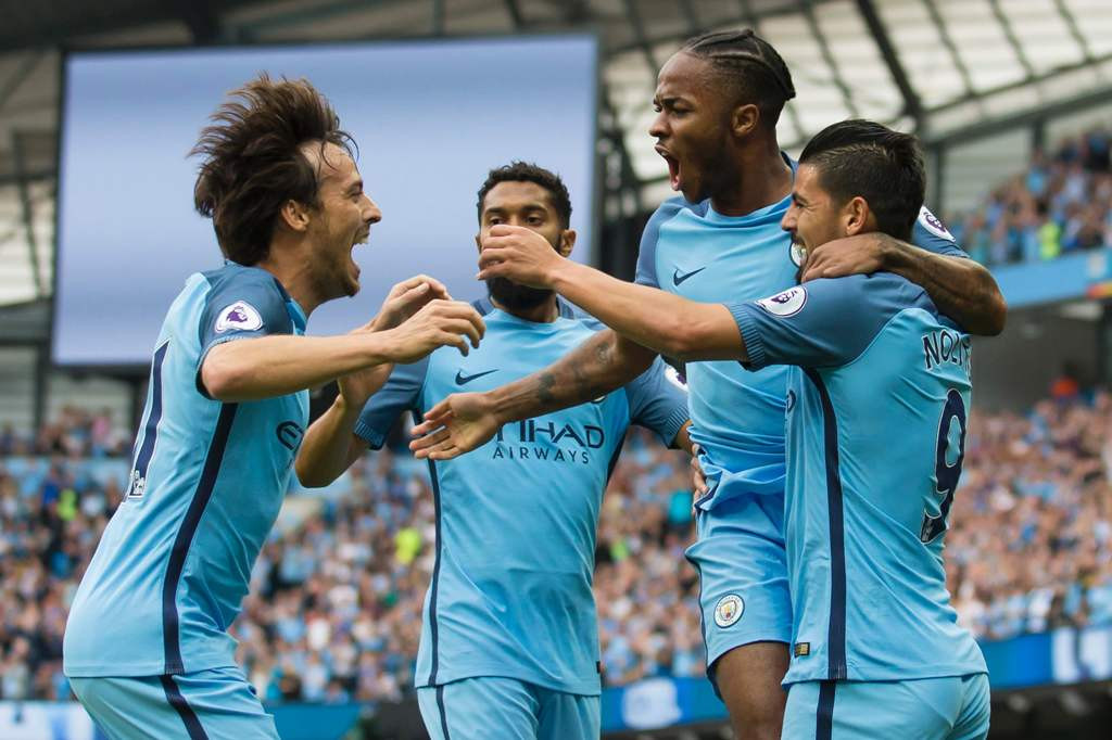 Skuat Manchester City. (Foto: AFP/ Jon Super)