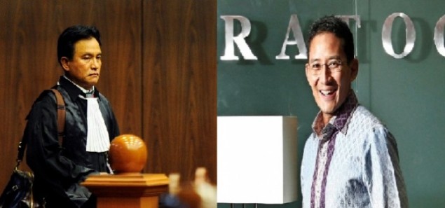 Yusril Ihza Mahendra (left) and Sanidaga Uno (Photo:MTVN/Ant)