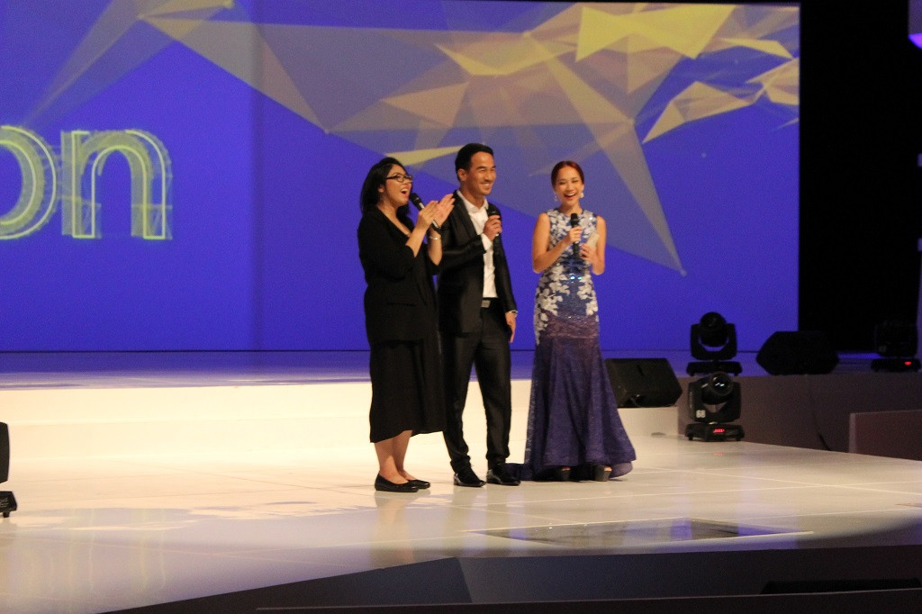 Joe Taslim dan BCL bersama Juliana Cen.