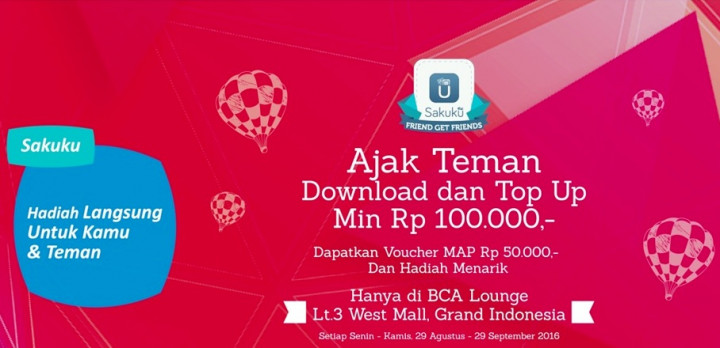 SAKUKU Bagi-bagi Voucher MAP!