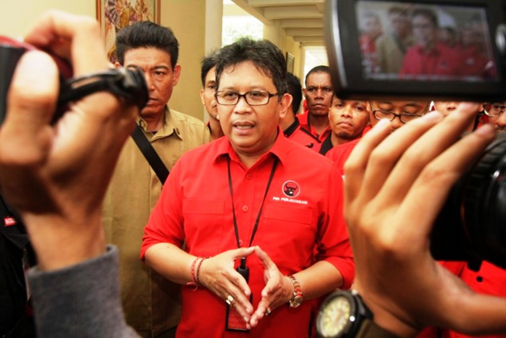 Sekjen DPP PDI Perjuangan Hasto Kristiyanto. Foto: MI/ BARY FATHAHILAH.