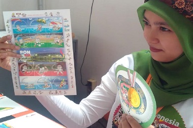 PT Pos Indonesia Produksi Perangko Khusus PON XIX