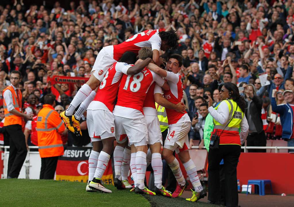 Skuat Arsenal. (Foto: AFP: Ian Kington)