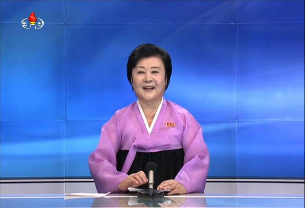 Presenter berita Korut akui tes nuklir (Foto: Jiji)