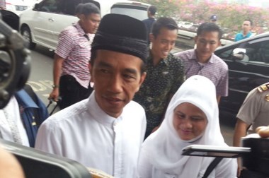 Presiden Joko Widodo Salat Iduladha di Banten