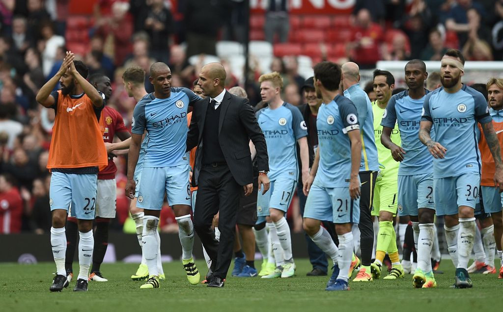 Skuat Manchester City. (Foto: AFP/ Oli Scarff)