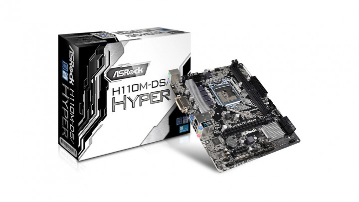 ASRock Rilis Motherboard Skylake Ekonomis H110M-DS/Hyper