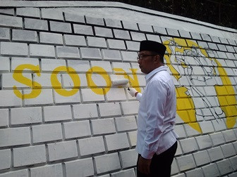 Sambut PON 2016, Dinding Kota Bandung Dihisai Mural