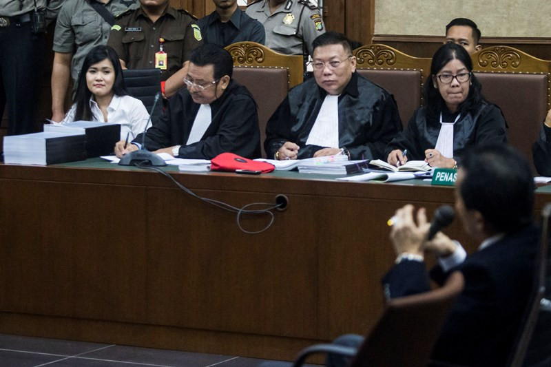 Terdakwa pembunuhan berencana terhadap Wayan Mirna Salihin, Jessica Kumala Wongso (MI)