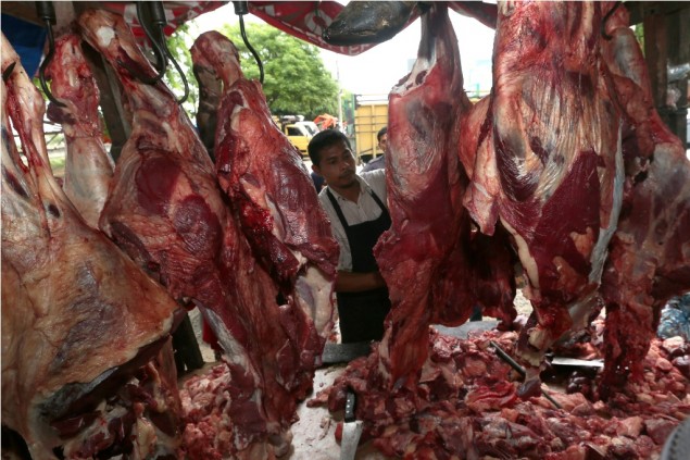 Daging Sapi. Foto:Antara/Irwansyah Putra)
