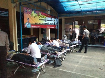 HUT ke-61 Polantas, Ratusan Kantong Darah Terhimpun