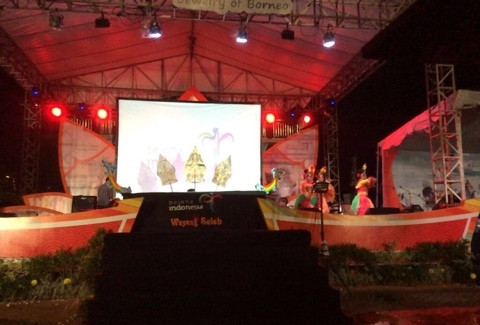 Wayang Ajen Serukan Go Digital di Festival Pasar Terapung 2016