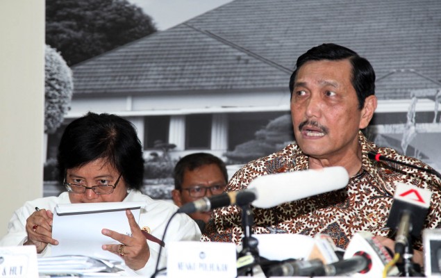 Menteri Koordinator Bidang Kemaritiman Luhut Panjaitan. Foto MI/Panca Syurkani. 