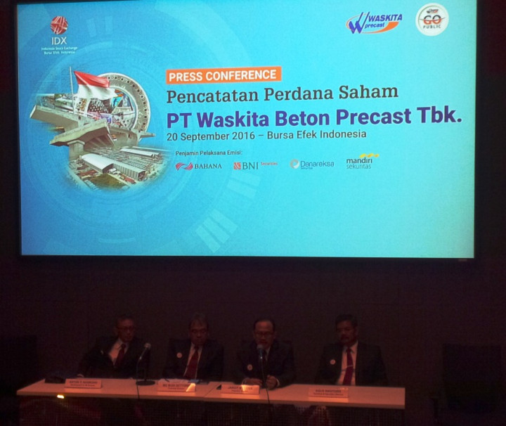 Perdana di BEI, Saham Waskita Beton Melesat 11,22%