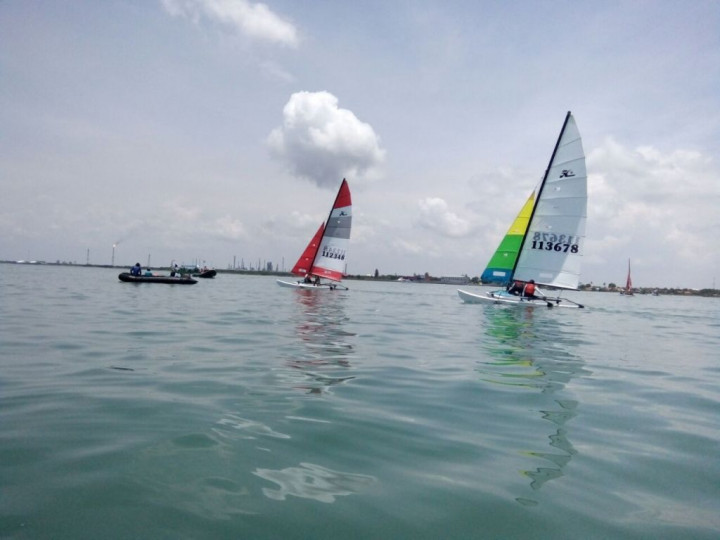 Cabor Layar Sempat Tertunda karena Faktor Angin