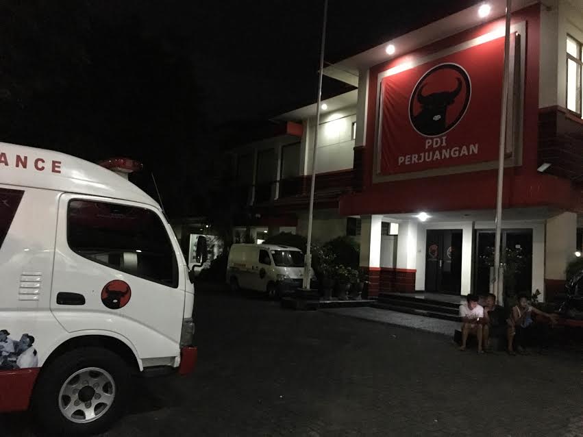 Kantor DPP PDIP Perjuangan nampak sepi - MTVN-Riyan Ferdianto. 