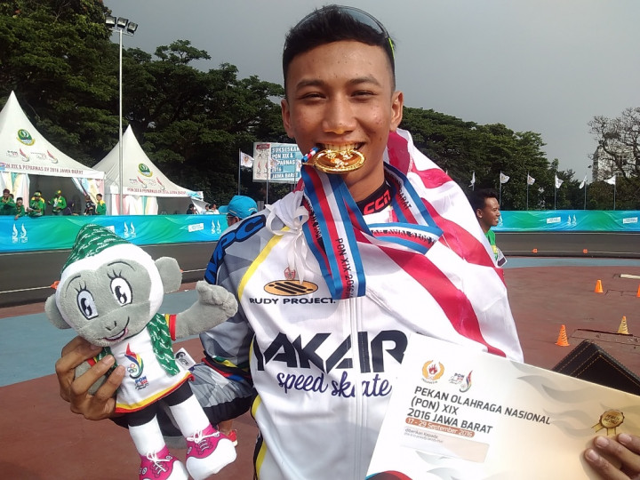 Berbagi Emas, Atlet Sepatu Roda DKI Jakarta Tetap Bersuyukur